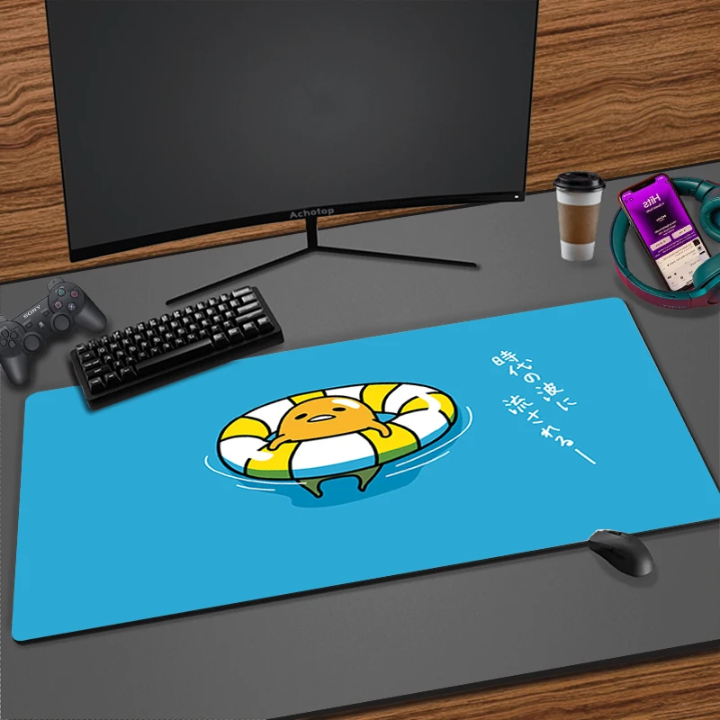 Cartoon Gudetamas Lazy Egg MousePad table Laptop Computer Non Slip Natural Rubber Mousepad Customized Mousepad for 5 - Gudetama Store