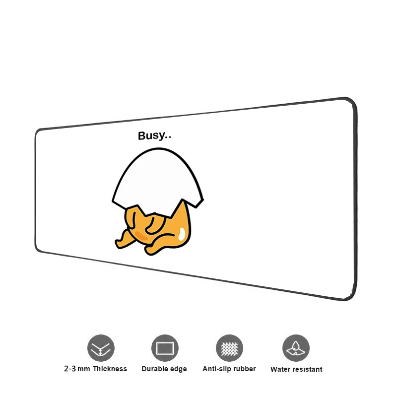 Gudetama Adventure Computer Tables Extended Pad Mouse Keyboard Gaming Mats Xxl Mousepad Anime Desk Mat Gamer 13 - Gudetama Store